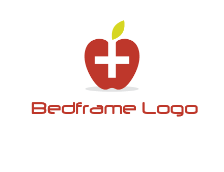 apple with health care cross logo