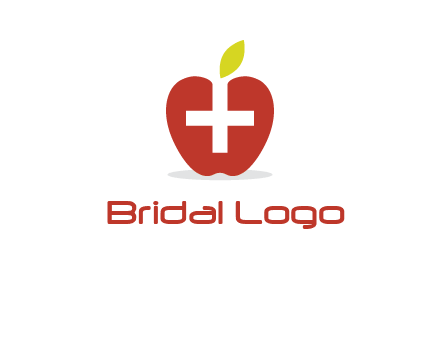 apple with health care cross logo