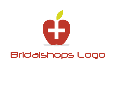 apple with health care cross logo