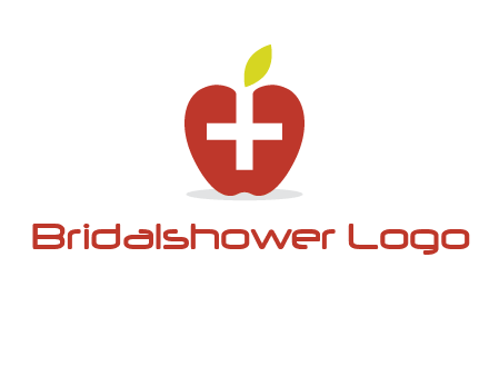 apple with health care cross logo