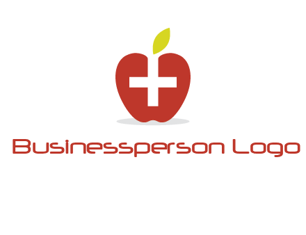 apple with health care cross logo