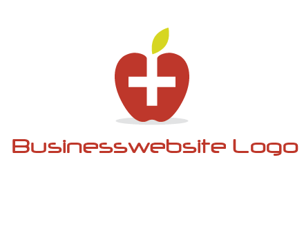 apple with health care cross logo