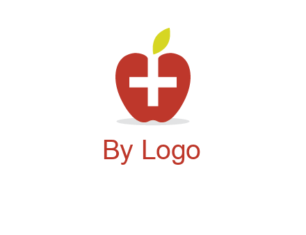 apple with health care cross logo