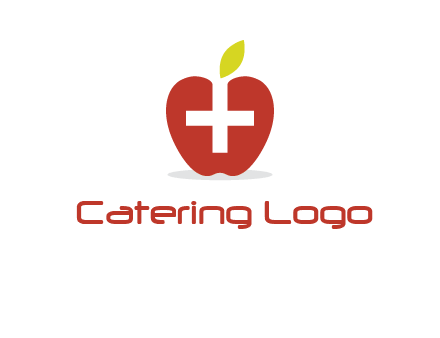 apple with health care cross logo