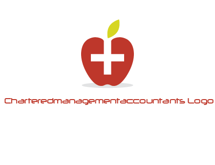 apple with health care cross logo