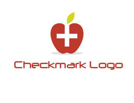 apple with health care cross logo