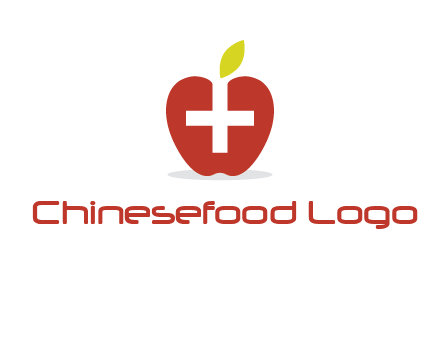apple with health care cross logo