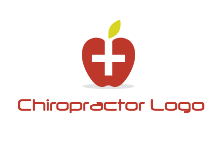 apple with health care cross logo
