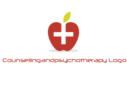 apple with health care cross logo