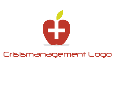 apple with health care cross logo