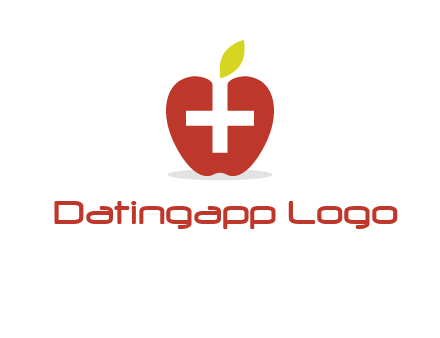 apple with health care cross logo