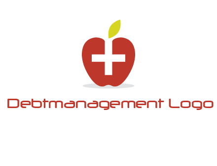 apple with health care cross logo