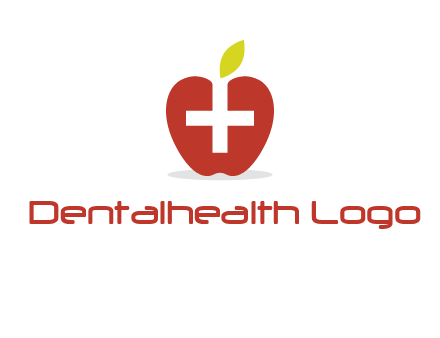 apple with health care cross logo