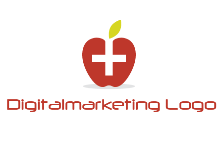 apple with health care cross logo