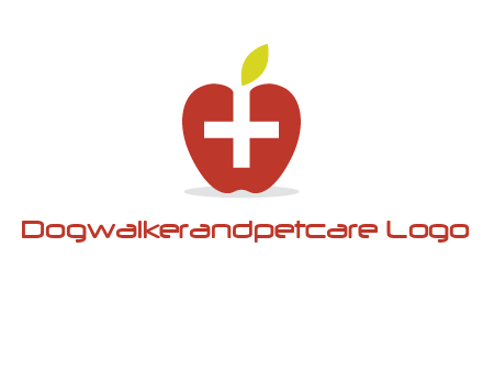 apple with health care cross logo