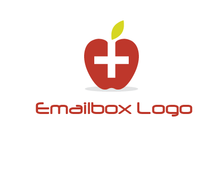 apple with health care cross logo