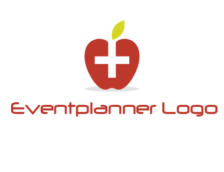 apple with health care cross logo