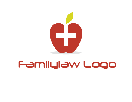 apple with health care cross logo
