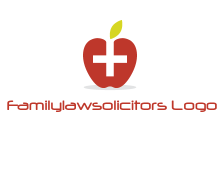 apple with health care cross logo