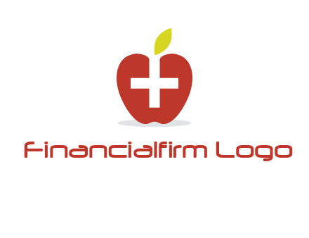 apple with health care cross logo