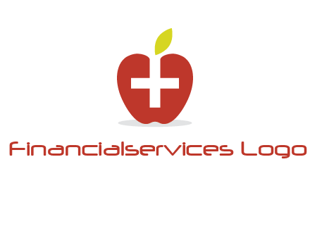 apple with health care cross logo