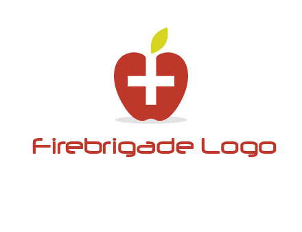 apple with health care cross logo