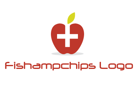 apple with health care cross logo