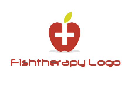 apple with health care cross logo