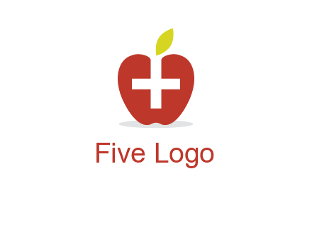 apple with health care cross logo