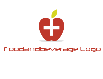 apple with health care cross logo