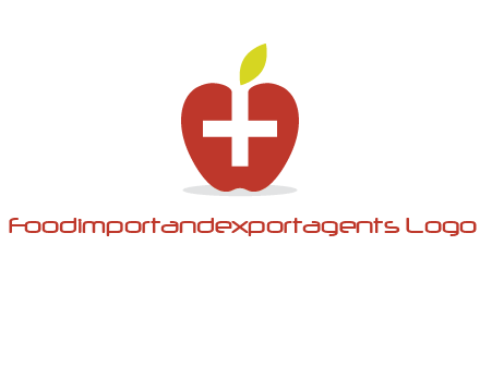 apple with health care cross logo