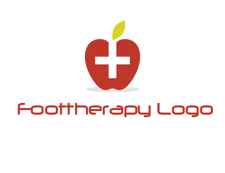 apple with health care cross logo