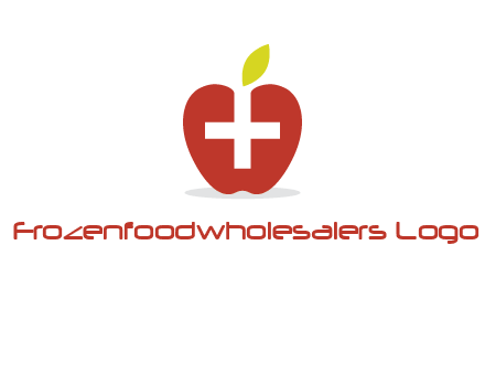 apple with health care cross logo