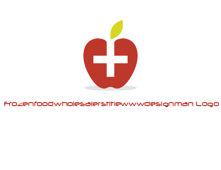 apple with health care cross logo