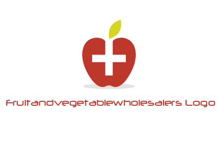 apple with health care cross logo