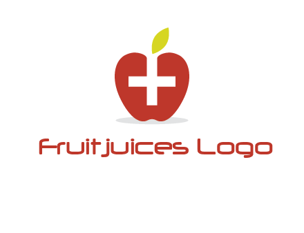 apple with health care cross logo