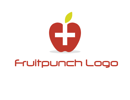 apple with health care cross logo