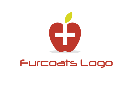 apple with health care cross logo