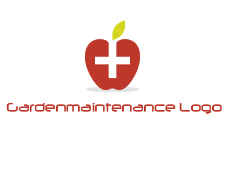 apple with health care cross logo