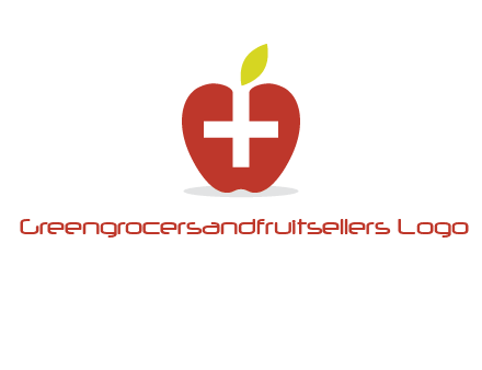 apple with health care cross logo