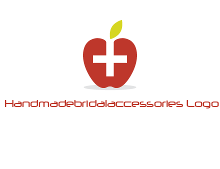 apple with health care cross logo