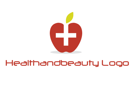 apple with health care cross logo