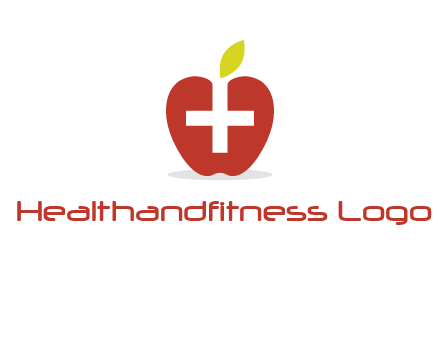 apple with health care cross logo