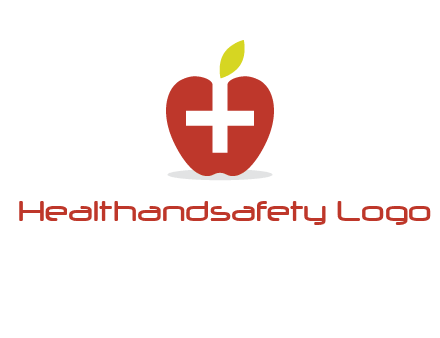 apple with health care cross logo