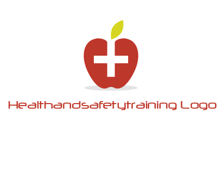 apple with health care cross logo