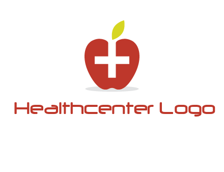 apple with health care cross logo