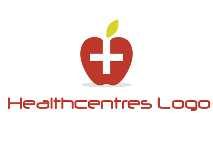 apple with health care cross logo