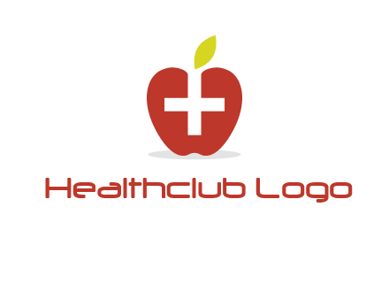 apple with health care cross logo