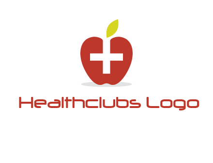 apple with health care cross logo