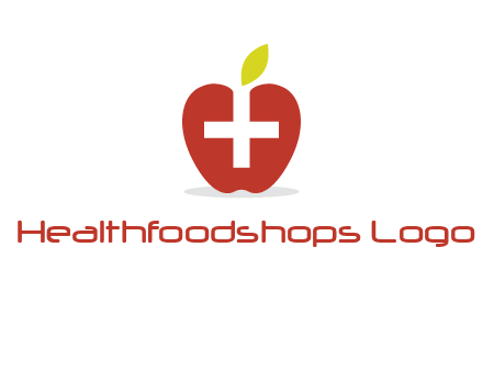 apple with health care cross logo